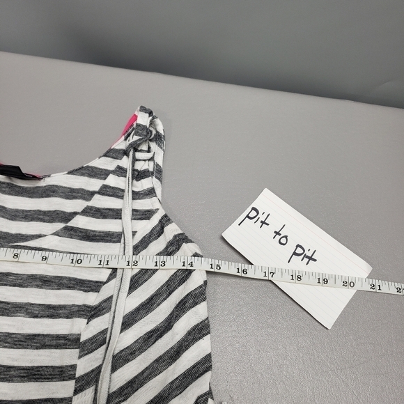 Oh baby by motherhood maternity black, white striped tank top size small - Picture 5 of 7